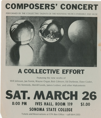 SSU - Composers Concert - 1978 - poster